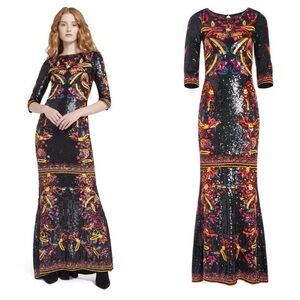 New Alice + Olivia Jae Sequin Gown